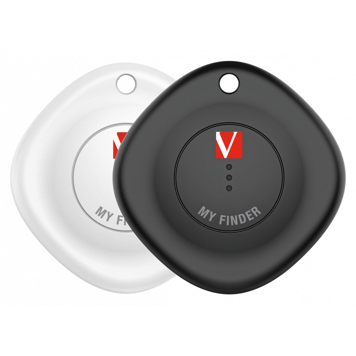 Verbatim MYF-02 My Finder Bluetooth Item Finder 2 Pack Black /White