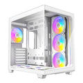 Antec Constellation C5 Mid Tower Gaming Case, 1 x USB Type-C / 2 x USB 3.0, Tempered Glass Frotn and Side Window Panel, Dual Chamber Design, 6 x Pre-Installed Reverse Fans, ATX, Micro-ATX, ITX Compatible