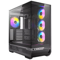 Antec Constellation C7 Mid Tower Gaming Case, 1 x USB Type-C / 2 x USB 3.0, Tempered Glass Front and Side Window Panel, Vertical Airflow, 4 x Pre-Installed ARGB LED Fans, E-ATX (= 272mm), ATX, M-ATX, ITX Compatible