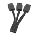 Replacement 12VHPWR 12+4Pin PCIe 5.0 to 3x8Pin (6+2P) Power Cable 10 cm Braided