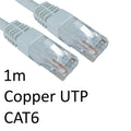 RJ45 (M) to RJ45 (M) CAT6 1m White OEM Moulded Boot Copper UTP Network Cable