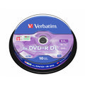 Verbatim DVD+R Double Layer 8.5GB 8X Matt Silver 10 Pack Spindle