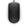 Dell MS116 Wired USB Mouse, 2-Buttons, 1000dpi and Optical Tracking, Ambidextrous Design for PC, Mac and Laptop, Black