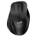 GENIUS Ergo 8230S Easy Ergonomic Wireless Silent Mouse, 2.4 GHz wireless, 6 buttons, Quiet click, less noise, DPI button: 800 / 1200 / 1600 (default) dpi - Black