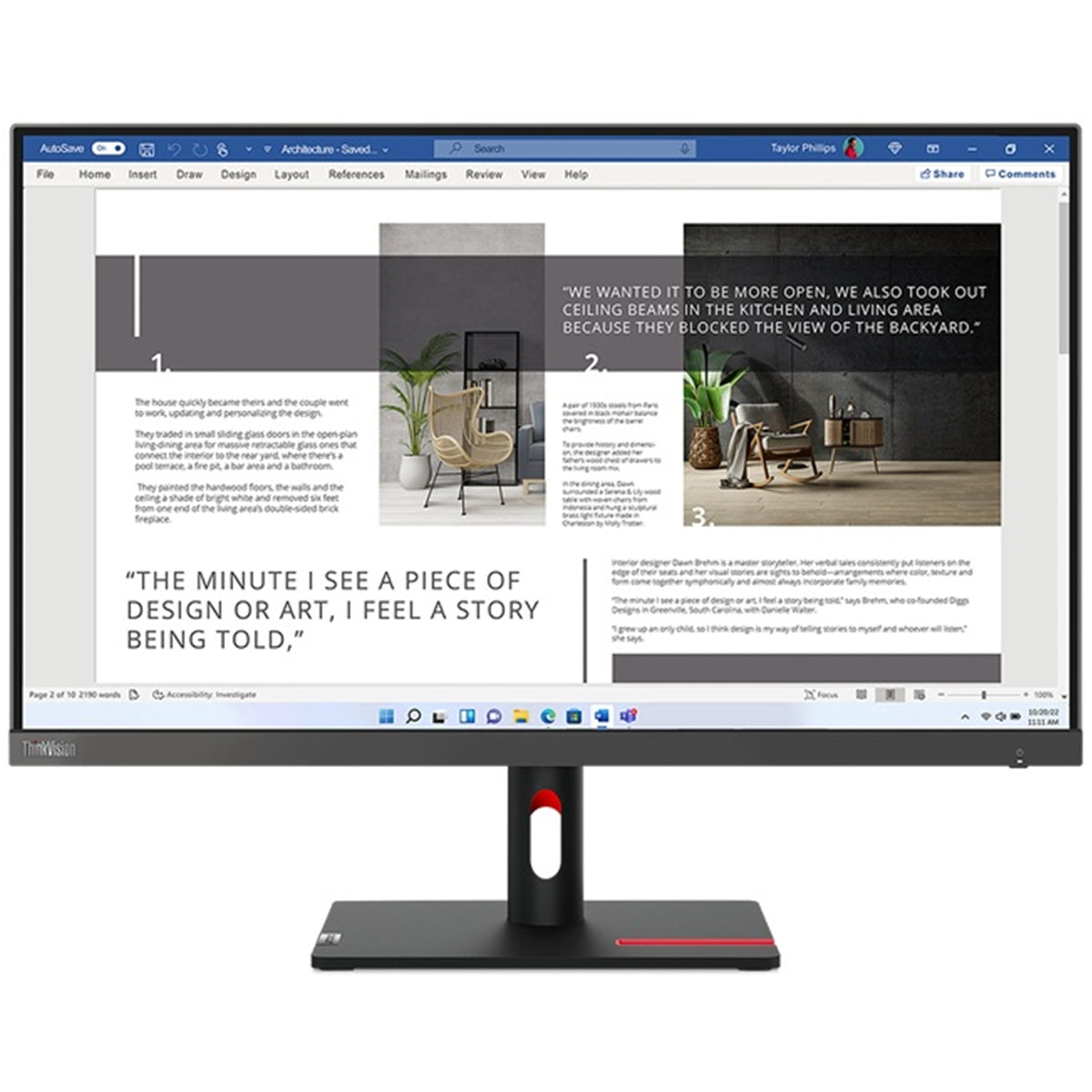 Lenovo ThinkVision S27i-30, 27 Inch, Full HD (1920 x 1080), 100Hz, 4ms, 16:9, IPS, WLED Monitor, HDMI, VGA, Tilt Adjustable, 3 Year Warranty