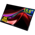 Verbatim Portable 15.6" Touch Monitor 4K UHD ALU, 3840 x 2160 Resolution, 60HZ, Built-in Kickstand, Tilt: From 0 Up To 85