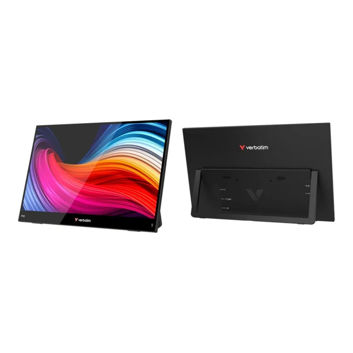 Verbatim Portable 15.6" Touchscreen IPS Monitor LIGHT, USB-C, Speakers, 1920 x 1080 Resolution, 60Hz