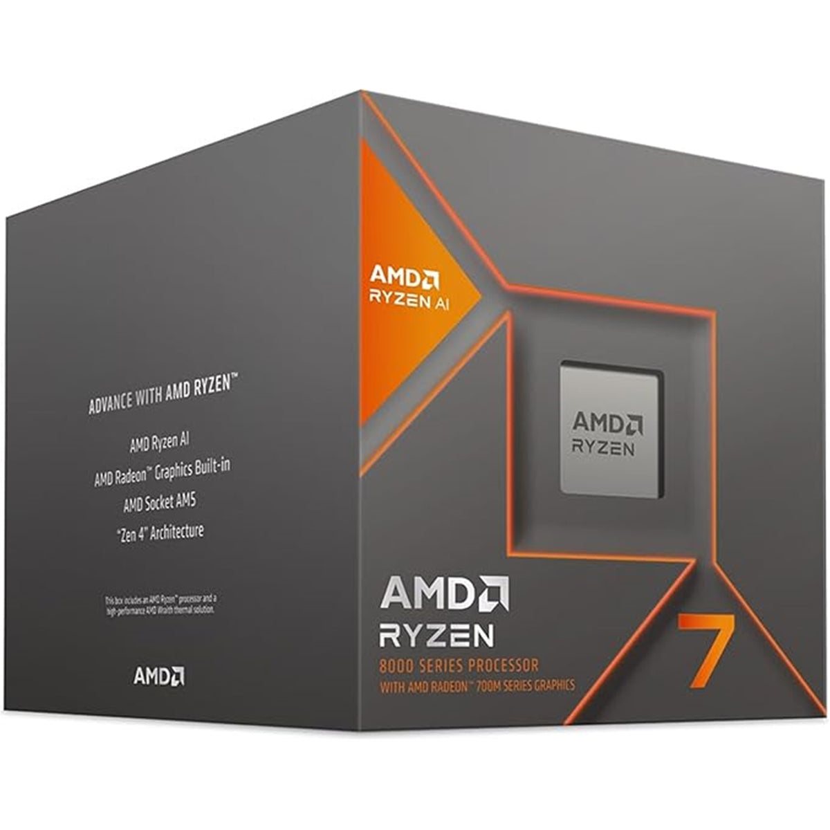 AMD Ryzen 7 8700G 8 Core AM5 Processor 4.2GHz up to 5.1GHz Boost, 24MB Cache, 65W,  Radeon 780MGraphics