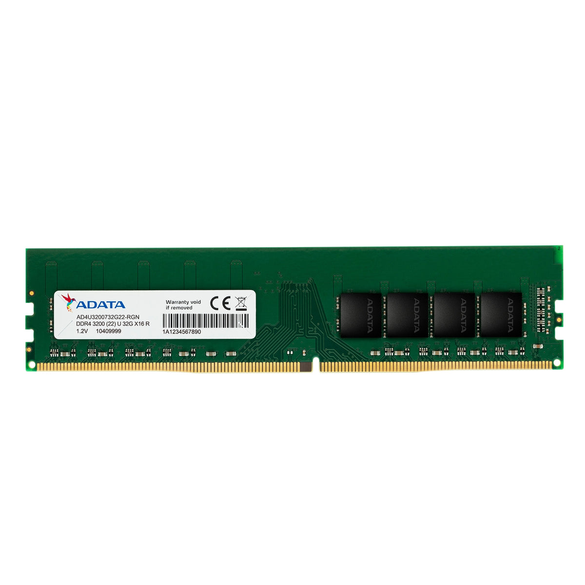 Adata Premier AD4U320032G22-SGN 32GB (1x 32GB) U-DIMM System Memory, 3200MHz, DDR4, CL22