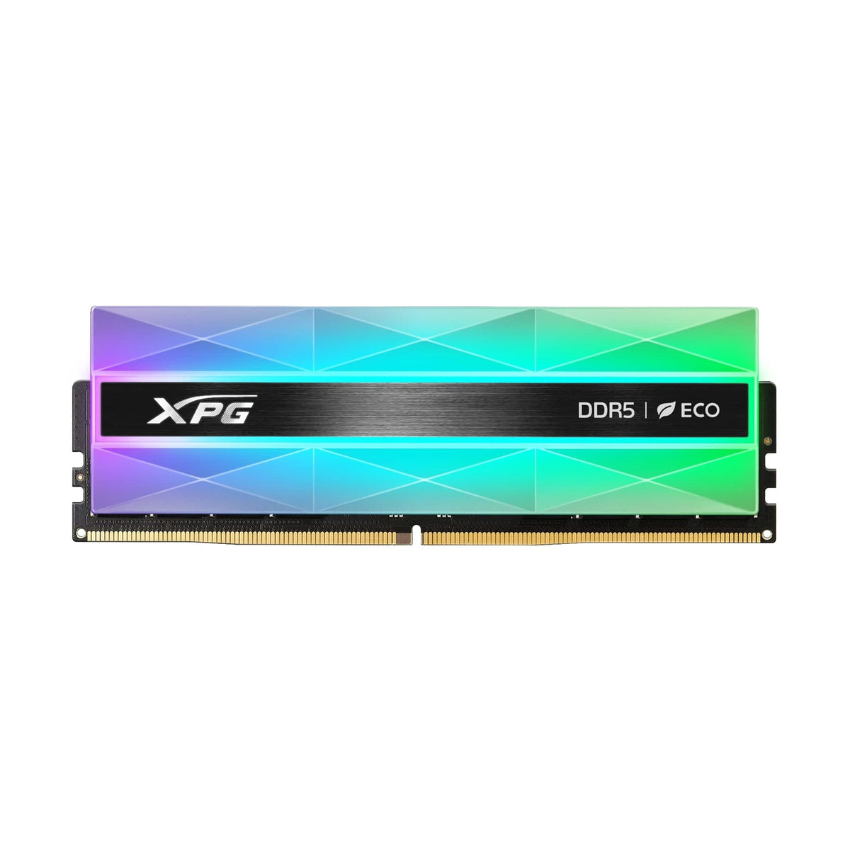 Adata Lancer Neon AX5U8000C3816G-DCLANRSG 32GB (2 x 16GB) U-DIMM DDR5 System Memory, 8000MHz, CL38, 1.45v, Silver RGB Eco  Using Eco-Friendly Material