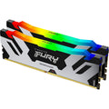 Kingston FURY Renegade KF564C32RSAK2-32 32GB (2x 16GB) U-DIMM System Memory, 6400MHz, DDR5, CL32, Silver, RGB, Intel XMP