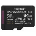Kingston Canvas Select Plus 64GB Micro SD UHS-I Card with Adapter, A1-Rated for Android Devices