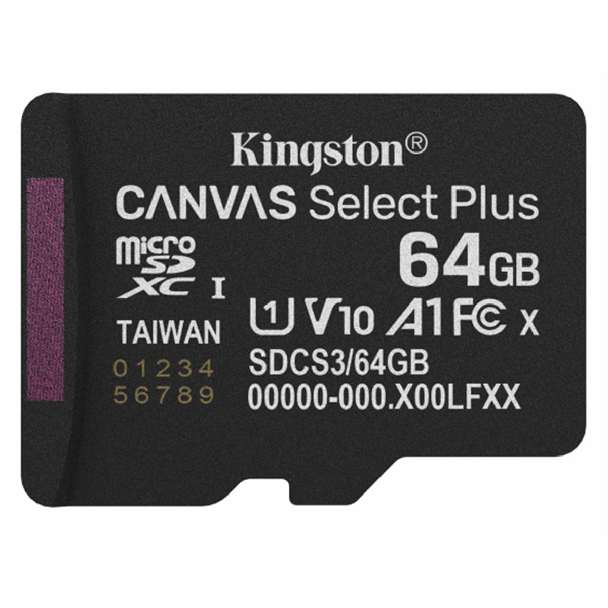 Kingston Canvas Select Plus 64GB Micro SD UHS-I Card with Adapter, A1-Rated for Android Devices