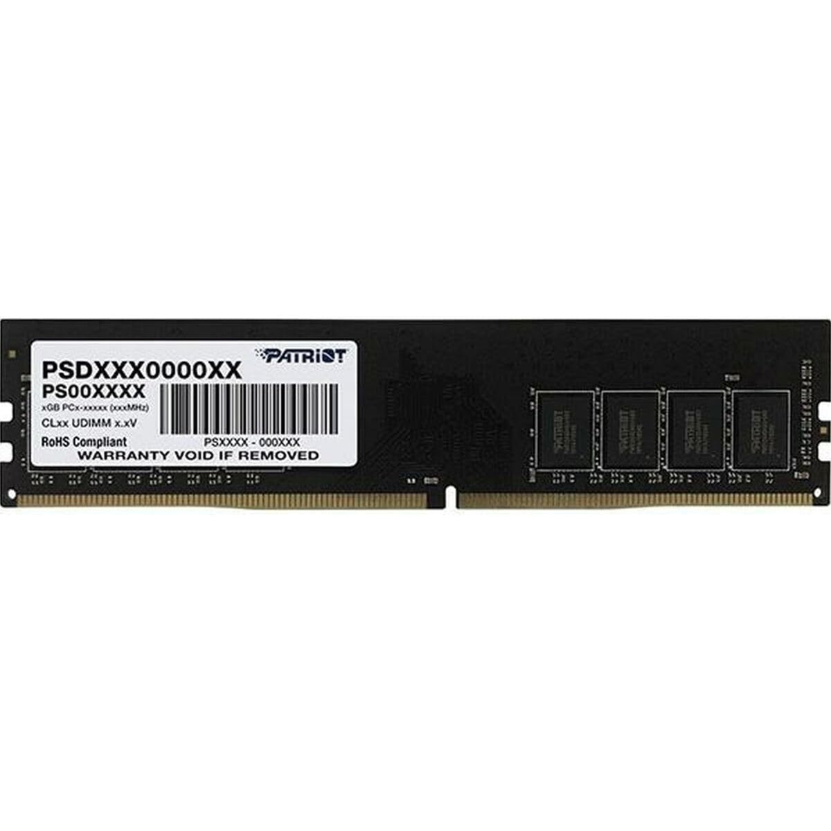 Patriot Signature Series (PSD48G32002) 8GB, DDR4, U-DIMM, 3200MTs, CL22, 288 Pin, Limited Lifetime Warranty