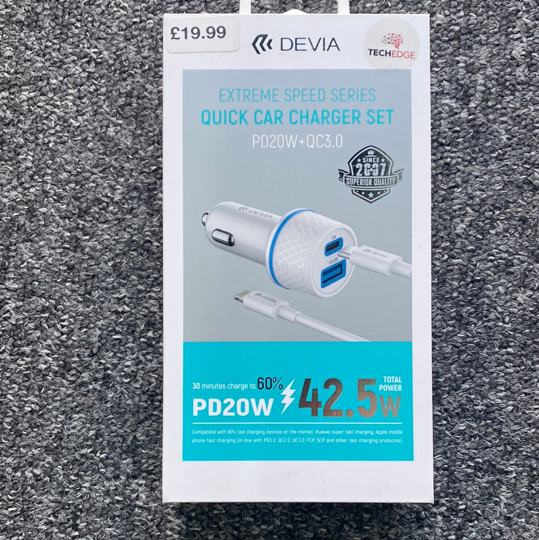 Devia Quick Car Charger Set PD20w 42.5w